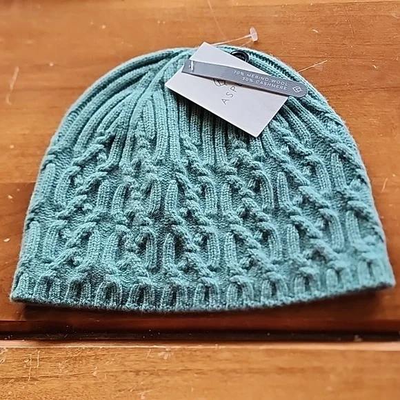 Brand New Aspen Merino Wool & Cashmere Rib Knit Beanie Cap Winter Hat. IMG_5554_1800x1800.jpg?v=  main image 4